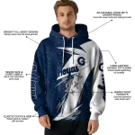 georgetown hoyas dynamic slash blue white hoodie best selling