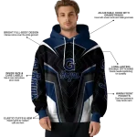 georgetown hoyas futuristic pattern blue black hoodie best selling