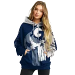 georgetown hoyas graphic punisher blue white hoodie best selling