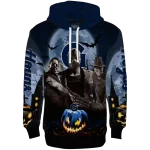 georgetown hoyas halloween vibes blue black hoodie best selling