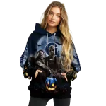 georgetown hoyas halloween vibes blue black hoodie best selling