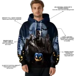 georgetown hoyas halloween vibes blue black hoodie best selling