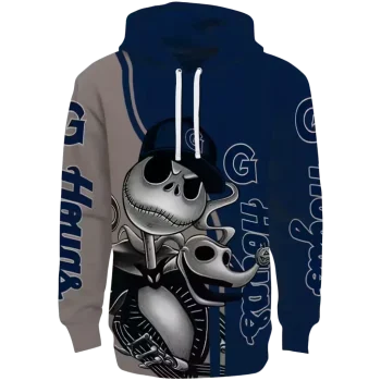georgetown hoyas jack skellington blue hoodie best selling