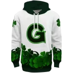georgetown hoyas lucky motif white green hoodie best selling