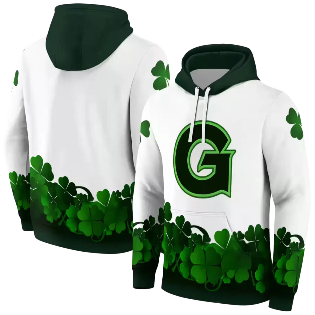 georgetown hoyas lucky motif white green hoodie fashion forward georgetown hoyas lucky motif white green hoodie fashion forward