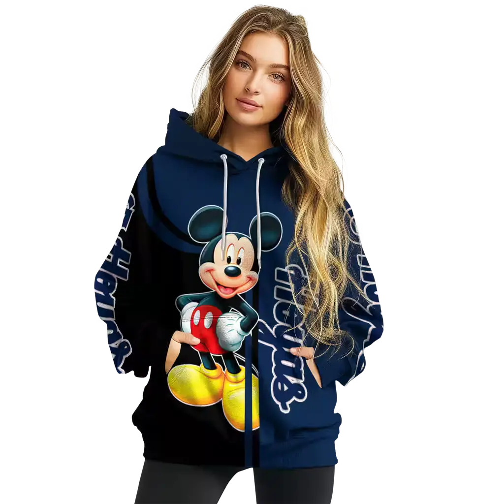 georgetown hoyas mickey mouse blue black hoodie high quality georgetown hoyas mickey mouse blue black hoodie high quality