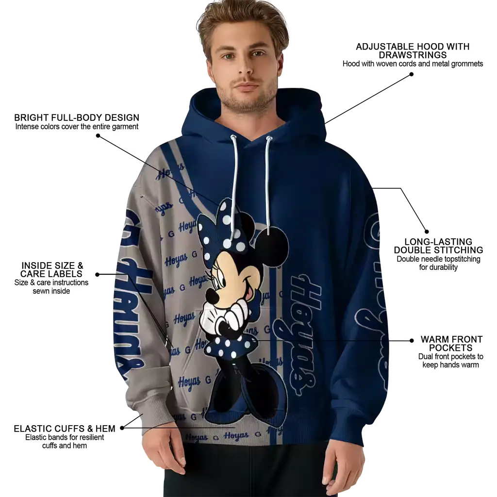 georgetown hoyas minnie mouse blue hoodie latest model georgetown hoyas minnie mouse blue hoodie latest model