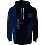 georgetown hoyas monogram pattern blue hoodie best selling