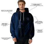 georgetown hoyas monogram pattern blue hoodie best selling