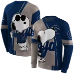 georgetown hoyas playful snoopy blue hoodie best selling