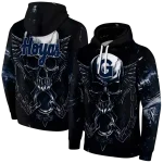 georgetown hoyas skull artwork blue black hoodie best selling