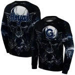 georgetown hoyas skull artwork blue black hoodie best selling