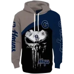 georgetown hoyas skull punisher grey black hoodie best selling