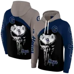 georgetown hoyas skull punisher grey black hoodie best selling