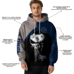 georgetown hoyas skull punisher grey black hoodie best selling