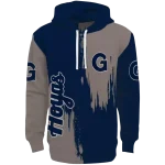 georgetown hoyas splatter effect blue hoodie best selling
