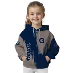 georgetown hoyas splatter effect blue hoodie best selling