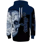 georgetown hoyas sugar skull blue black hoodie best selling