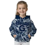 georgetown hoyas tie dye pattern blue hoodie best selling