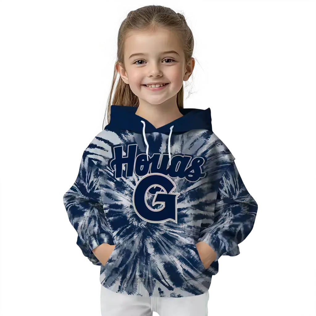 georgetown hoyas tie dye pattern blue hoodie top rated georgetown hoyas tie dye pattern blue hoodie top rated