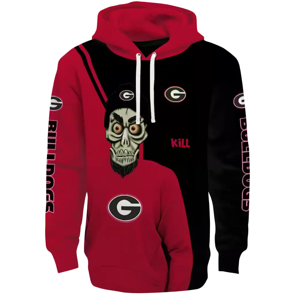 georgia bulldogs achmed skull red hoodie best selling georgia bulldogs achmed skull red hoodie best selling