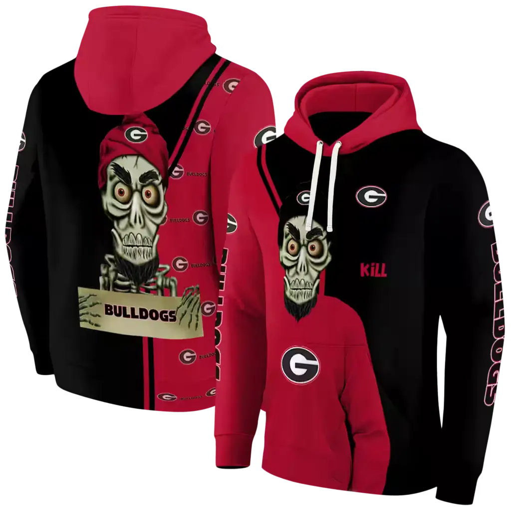 georgia bulldogs achmed skull red hoodie fashion forward georgia bulldogs achmed skull red hoodie fashion forward