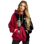 georgia bulldogs achmed skull red hoodie best selling