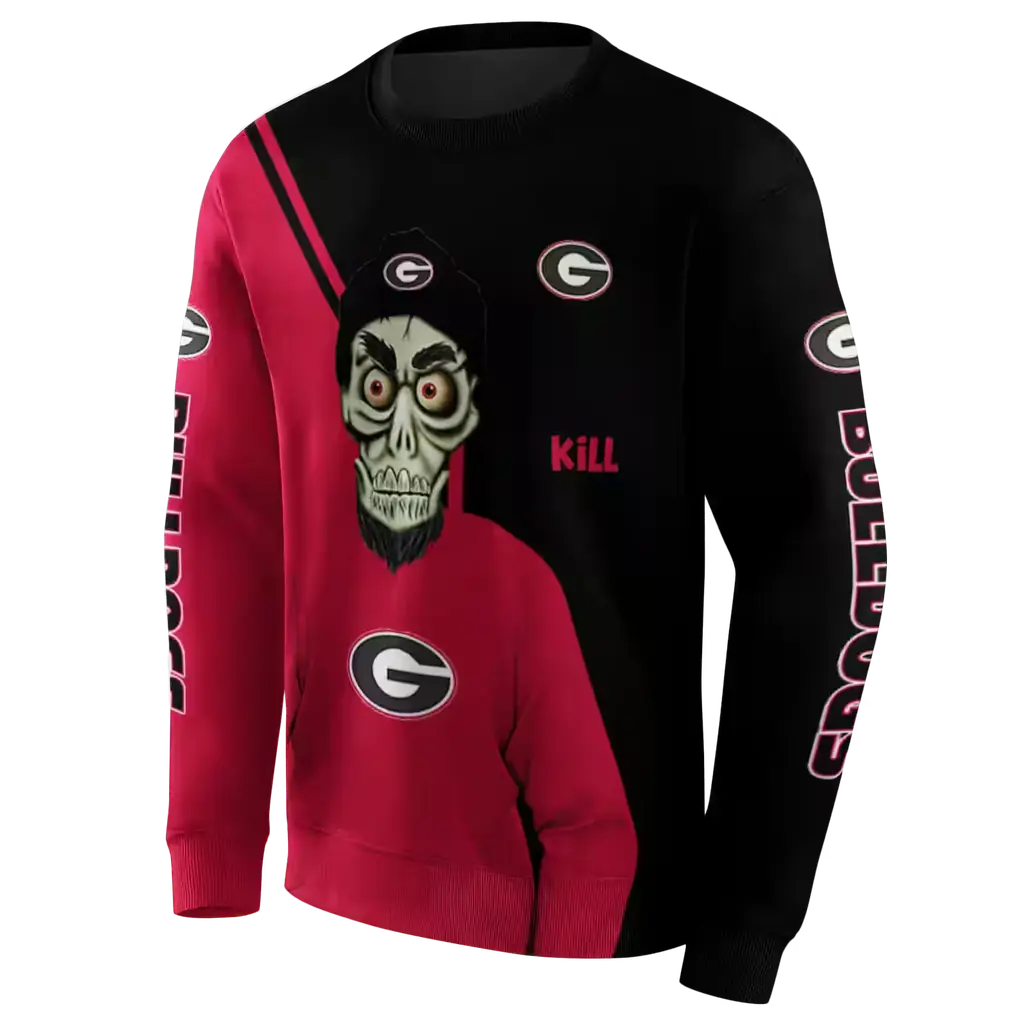 georgia bulldogs achmed skull red hoodie new arrival georgia bulldogs achmed skull red hoodie new arrival