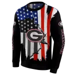 georgia bulldogs american pride black hoodie best selling
