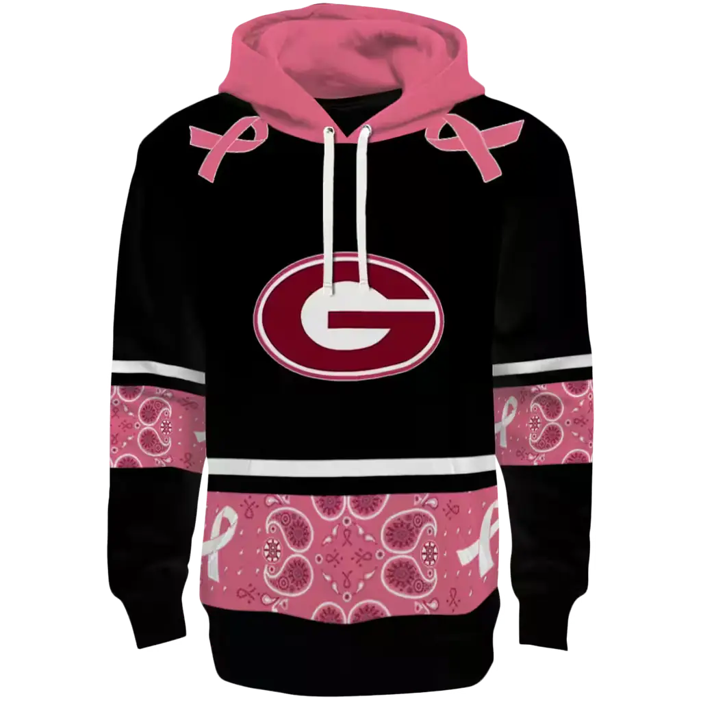 georgia bulldogs awareness ribbon black pink hoodie best selling georgia bulldogs awareness ribbon black pink hoodie best selling