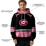 georgia bulldogs awareness ribbon black pink hoodie best selling