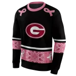 georgia bulldogs awareness ribbon black pink hoodie best selling