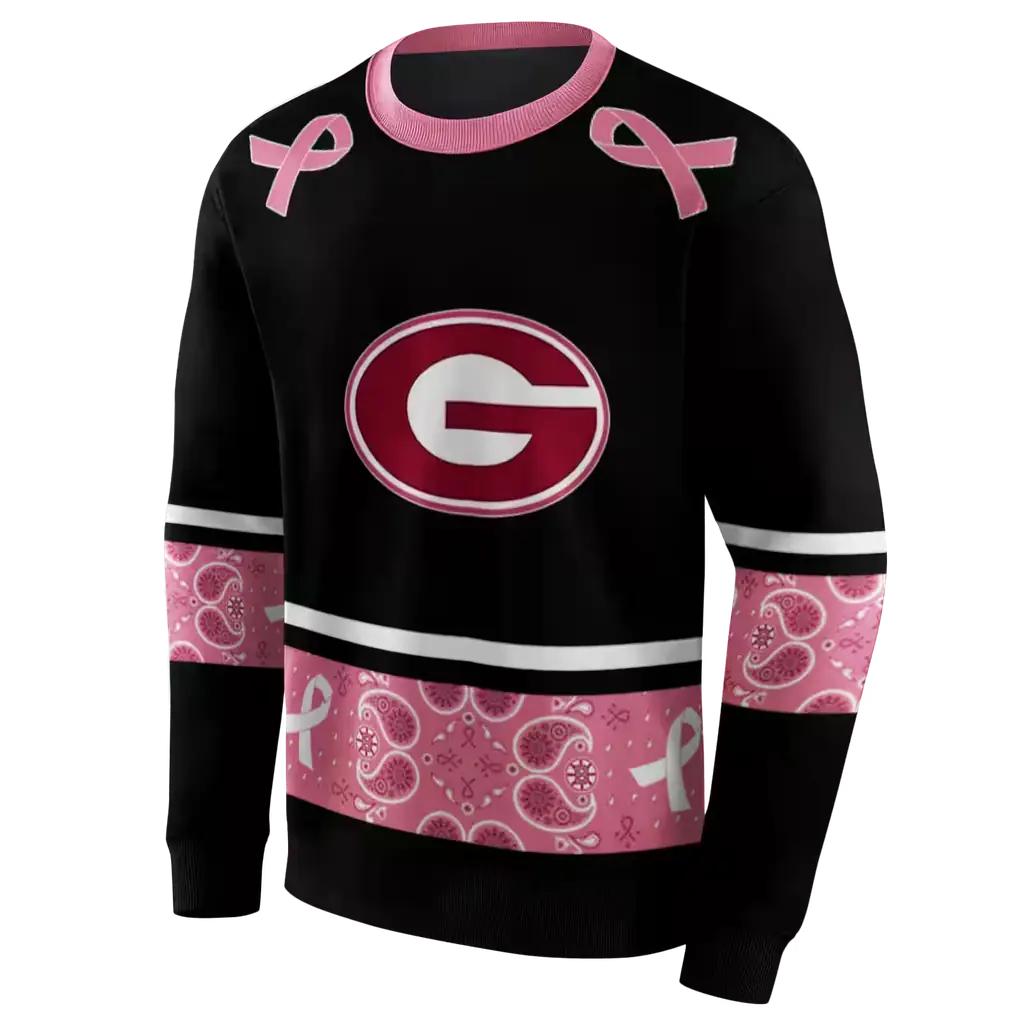 georgia bulldogs awareness ribbon black pink hoodie new arrival georgia bulldogs awareness ribbon black pink hoodie new arrival