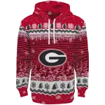 georgia bulldogs christmas trees red hoodie best selling