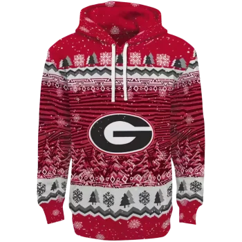 georgia bulldogs christmas trees red hoodie best selling