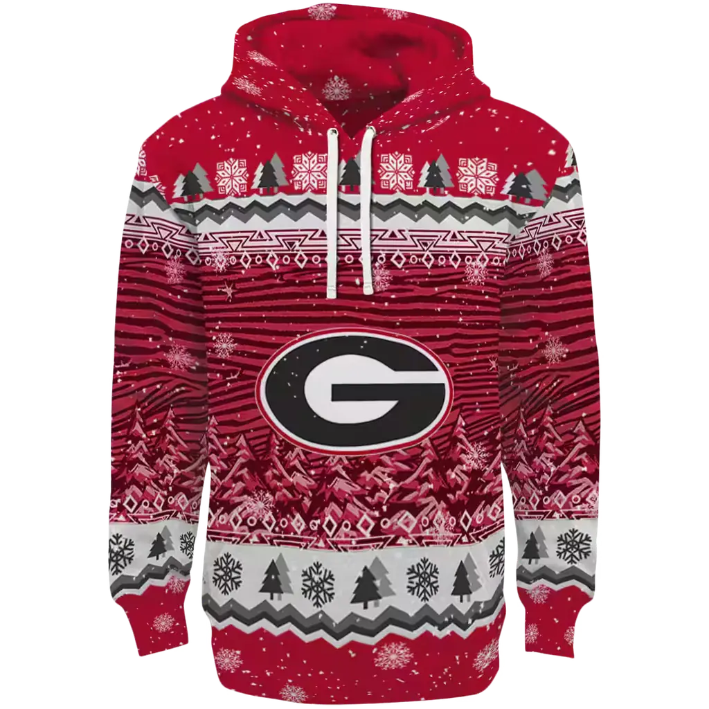 georgia bulldogs christmas trees red hoodie best selling georgia bulldogs christmas trees red hoodie best selling