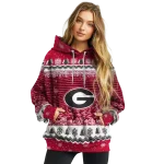 georgia bulldogs christmas trees red hoodie best selling