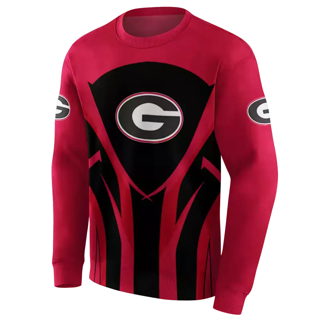 georgia bulldogs concentric lines red black hoodie new arrival georgia bulldogs concentric lines red black hoodie new arrival