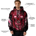 georgia bulldogs demonic skull red black hoodie best selling