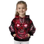 georgia bulldogs demonic skull red black hoodie best selling