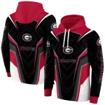 georgia bulldogs futuristic pattern red black hoodie best selling