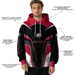 georgia bulldogs futuristic pattern red black hoodie best selling