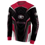 georgia bulldogs futuristic pattern red black hoodie best selling