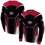 georgia bulldogs futuristic pattern red black hoodie best selling