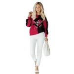 georgia bulldogs heartbeat graphic red hoodie best selling