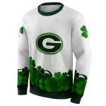 georgia bulldogs lucky motif white green hoodie best selling