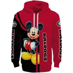 georgia bulldogs mickey mouse red black hoodie best selling