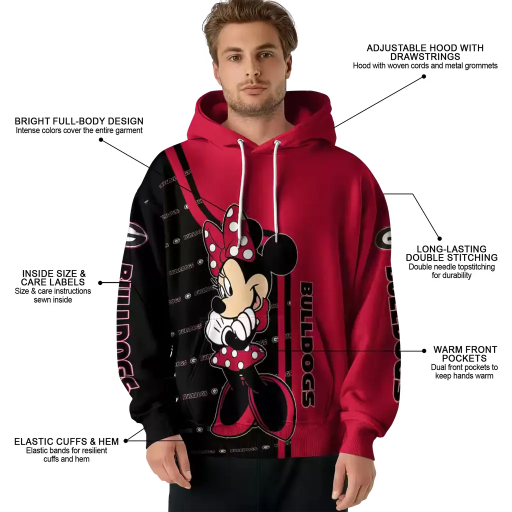 georgia bulldogs minnie mouse red hoodie latest model georgia bulldogs minnie mouse red hoodie latest model