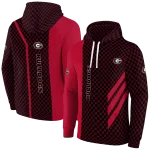 georgia bulldogs monogram pattern red hoodie best selling