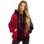 georgia bulldogs monogram pattern red hoodie best selling